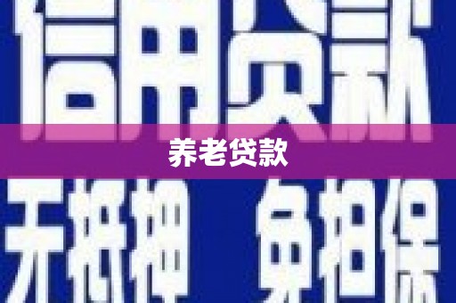 青白江养老贷款