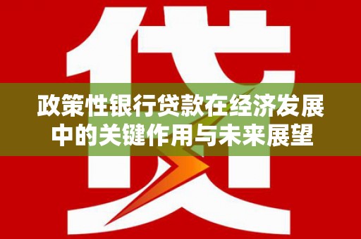 青白江政策性银行贷款在经济发展中的关键作用与未来展望