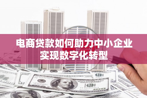 青白江电商贷款如何助力中小企业实现数字化转型