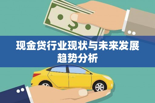 青白江现金贷行业现状与未来发展趋势分析