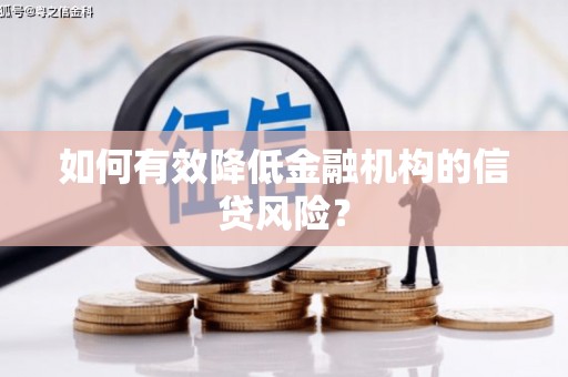 青白江如何有效降低金融机构的信贷风险？