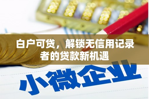 青白江白户可贷，解锁无信用记录者的贷款新机遇