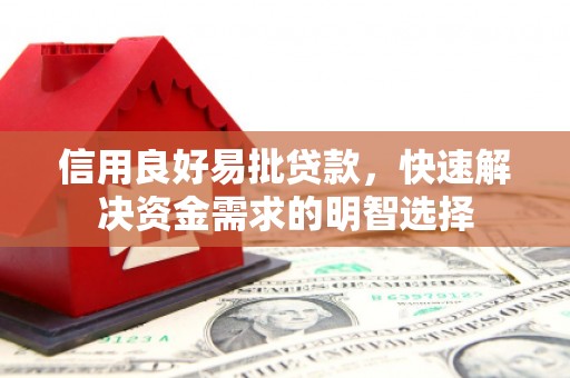 青白江信用良好易批贷款，快速解决资金需求的明智选择