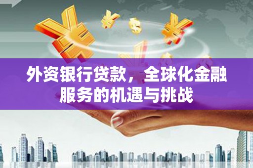 青白江外资银行贷款，全球化金融服务的机遇与挑战