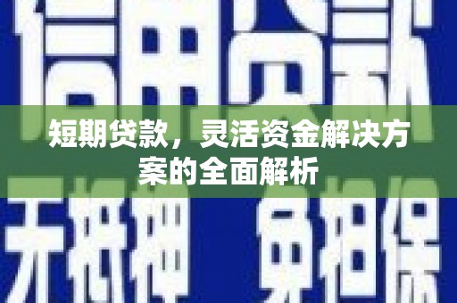 青白江短期贷款，灵活资金解决方案的全面解析