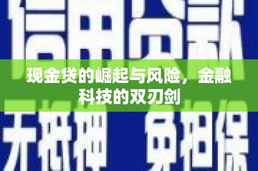 青白江现金贷的崛起与风险，金融科技的双刃剑