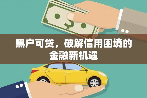 青白江黑户可贷，破解信用困境的金融新机遇