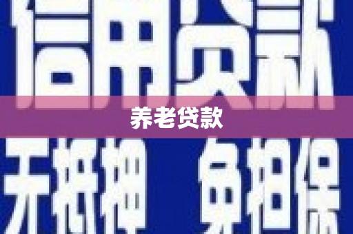 青白江养老贷款