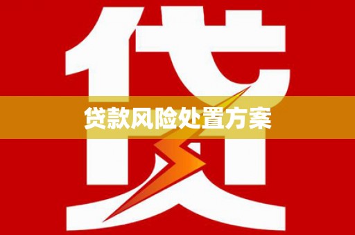 青白江贷款风险处置方案